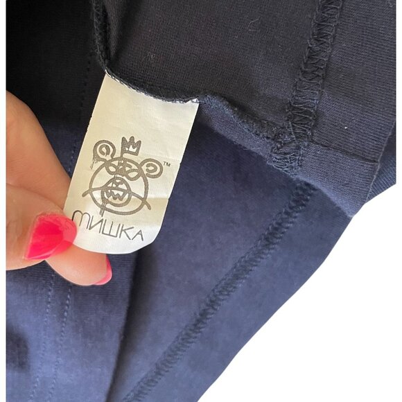 Mishka Brooklyn S Zebra Print Tank Top Cotton Sleeveless Multicolor Design Y2K - Picture 5 of 7